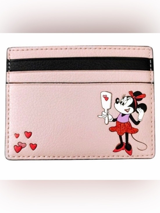 kate spade Accessories - Kate Spade Pink & Glitter Minnie Mouse Card Holder